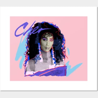 CHER 80S RETRO STYLE Posters and Art